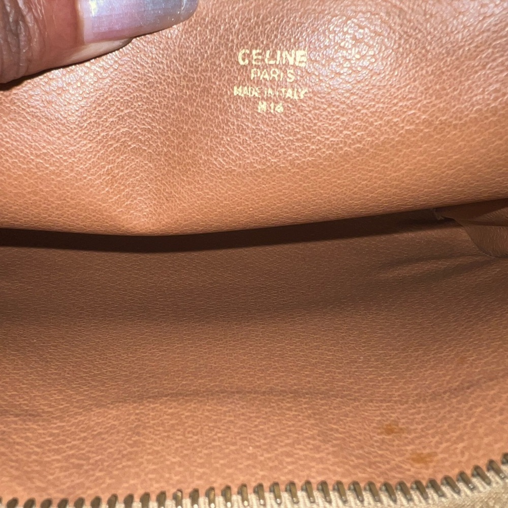 Celine Brown and Tan Cosmetic Bag - Picture 8 of 12